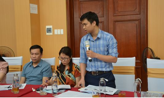 Ông Trần Đức Thiện – Viện Khoa học tài nguyên nước phát biểu tại Hội thảo 10