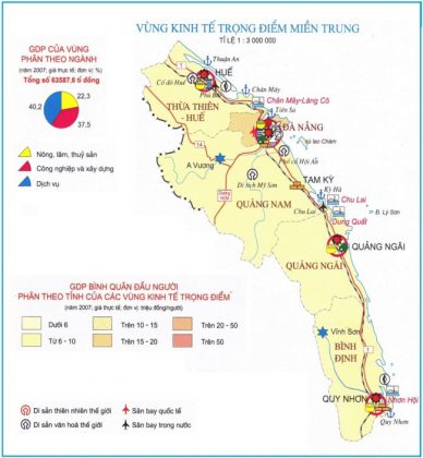 Bản đồ hành chính năm vùng kinh tế trọng điểm miền Trung 12.1-1-388x420