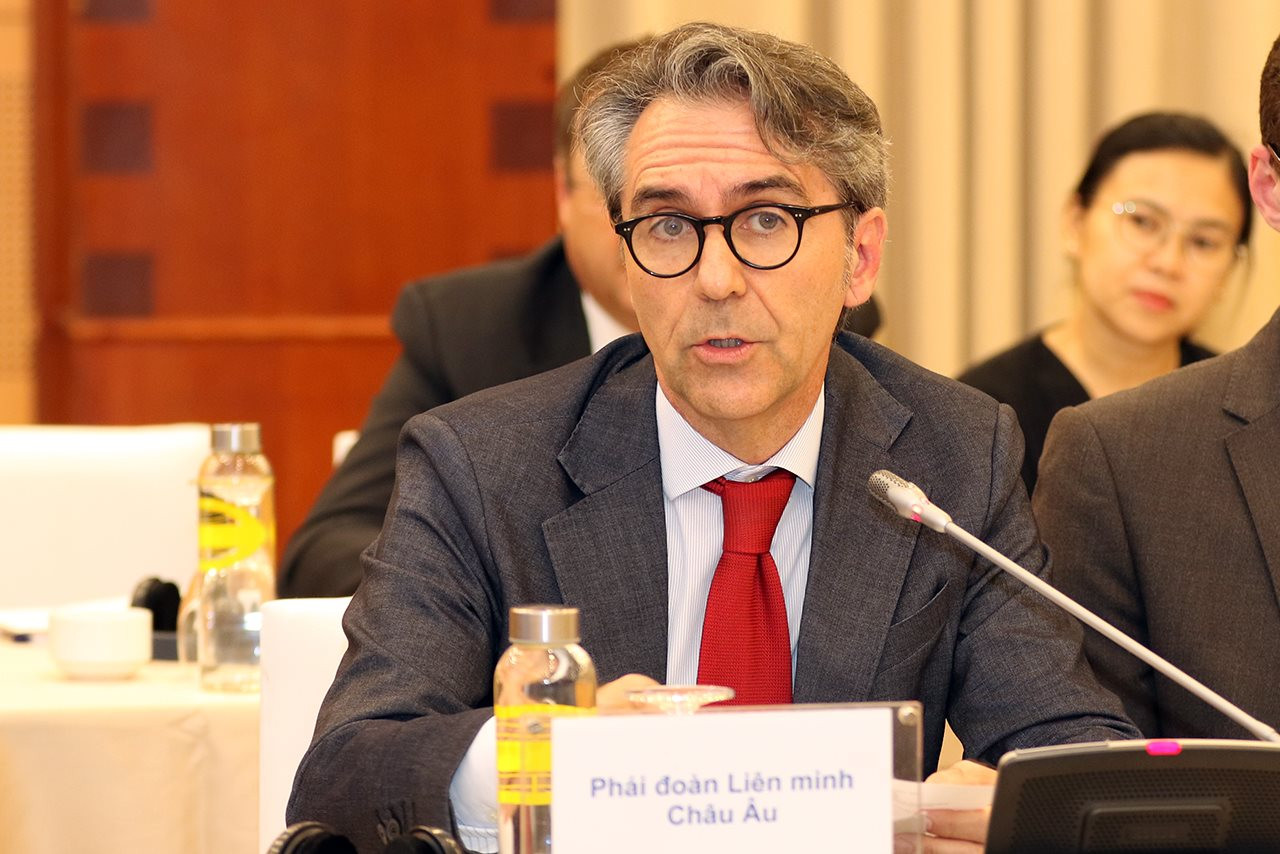 Ông Pier Giorgio Aliberti, Đại sứ, Trưởng Phái đoàn Liên minh Châu Âu phát biểu 13092022- dbpb 1ds-eu