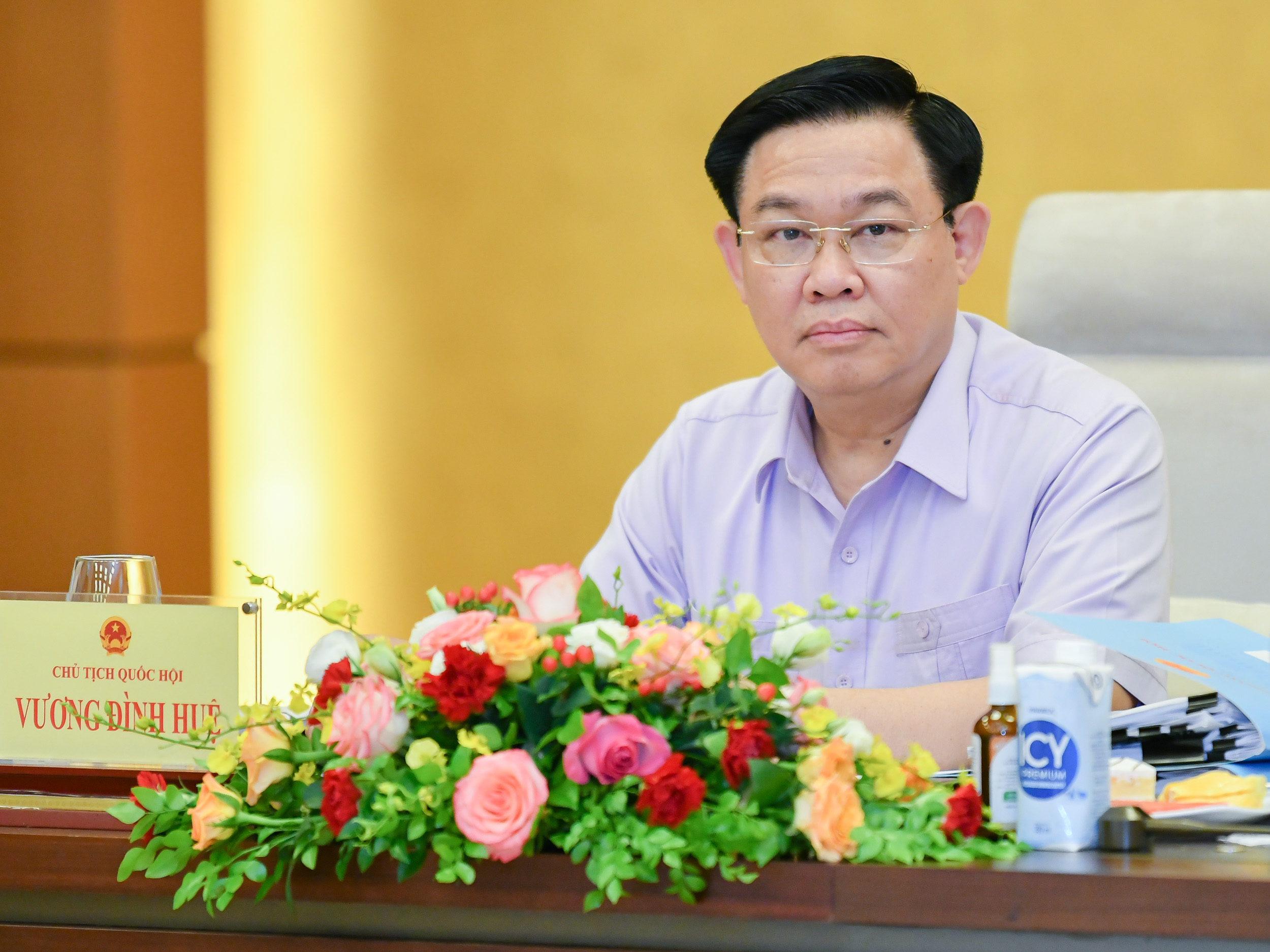 Chủ tịch Quốc hội Vương Đình Huệ chủ trì hội thảo 26.8.22 hoi thao dat dai 4