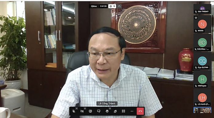 Thứ trưởng Bộ Tài nguyên và Môi trường Lê Công Thành chủ trì cuộc họp 29a-696x385