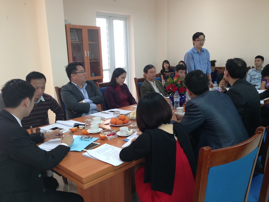 Ông Nguyễn Ngọc Hà - Trưởng ban Điều tra cơ bản tài nguyên nước mặt - Trung tâm QH&ĐTTNNQG phát biểu tại Hội nghị